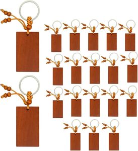 Wood Engraving Blanks Keychains Blank Wooden <b>Key</b> <b>Tags</b> for DIY Crafting Personalized Gifts Laser Engraving - Product Image 6