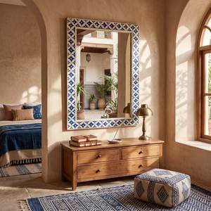 Cadre de miroir décoratif unique en os incrusté, qualité supérieure, fait main, pour les intérieurs de bureaux, hôtels et restaurants, au prix de gros - Product Image 1