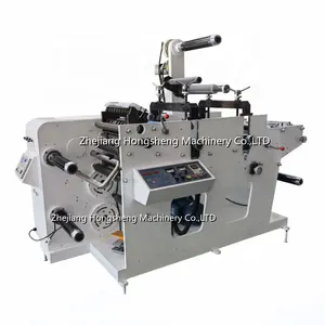 Rotary diecutting sticker die cutter machine with two stations