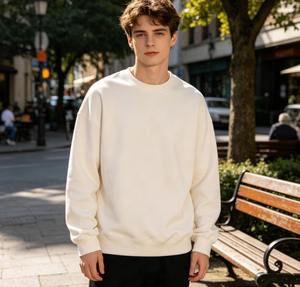 Sweat-shirt à col rond de haute qualité, poids lourd, vente en gros, vêtement unisexe, sweat-shirt à col rond pour homme - Product Image 2