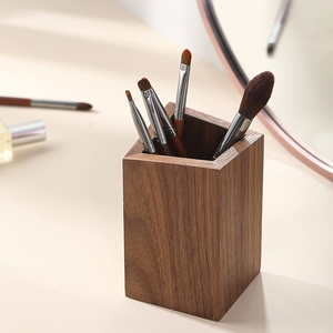 Porte-stylos en bois pour le rangement domestique, idéal pour le bureau à domicile et les fournitures scolaires - Product Image 2