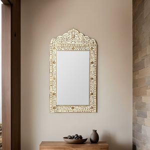 Miroir décoratif antique de grande taille, style français, en verre, avec cadre de luxe, pour la décoration du salon, vente directe du grossiste - Product Image 3