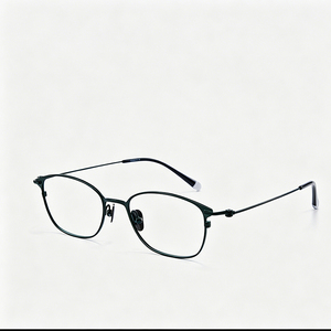 Gafas Ópticas de Metal Ovaladas con Montura Completa, Lentes Transparentes Negras, Visión Única, Unisex, para Adultos, Miopía - Product Image 4