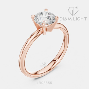 Bague de mariage ronde 1,17 carat, bijoux fins, certifiée IGI, or blanc 14 carats, diamant de laboratoire, bague de fiançailles et de mariage - Product Image 6