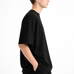 Fabricantes de Camisetas Extra Grandes Personalizadas de Alta Calidad, 100% Algodón, Lisas, con Hombros Caídos y Corte Cuadrado para Hombre - Product Image 3