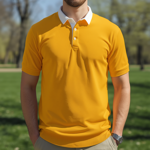 T-shirt décontracté à manches longues en tissu tricoté 100 % coton pour le rugby, personnalisation OEM/ODM, respirant, anti-boulochage, coupe classique - Product Image 5