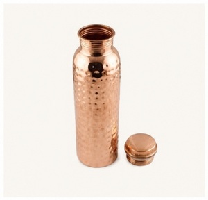 Pure Hammered <b>Copper</b> Water <b>Bottle</b> for Ayurvedic <b>Drinking</b> Handcrafted <b>Copper</b> Vessel for Yoga Gym,and Natural Detox Health Benefit - Product Image 6