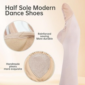 Zapatillas de Danza Baifa Danzo con Suela Media para Mujer y Hombre - Zapatillas de Ballet Lírico y Contemporáneo de Lona con Forro de Algodón y Tacón Plano - Product Image 2