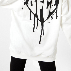 Sudadera Extra Grande Personalizada con Hombros Caídos para Mujer, 100% Algodón Felpa, Estilo Ligero para Invierno y Otoño, Mangas Completas - Product Image 5