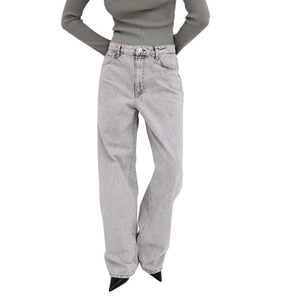 Jeans pour femmes à taille haute, coupe bootcut, denim extensible, coupe slim, bas évasé, jeans décontractés - Product Image 1