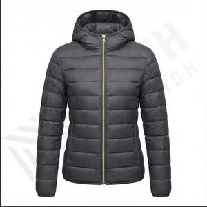 Nouveau femmes dames matelassé rembourré à capuche chaud bouffant réversible veste dames longue Parka matelassé manteau à capuche hommes mode - Product Image 2