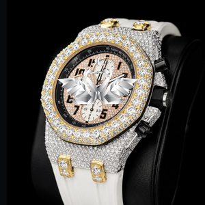 OEM ODM Custom Moissanite Diamond Watch Men Full Pave VVS Stone Wristwatch - Product Image 3
