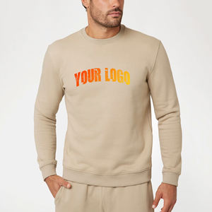 Sweat-shirt à col rond en molleton épais 350 GSM, personnalisé, unisexe, pour homme et femme, en molleton de coton French Terry - Product Image 4