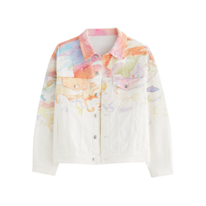 Chaqueta de Mezclilla para Mujer, Corte Regular, Lavada, Otoño Invierno, Elegante, Estructurada, Compacta, Silueta Mini, Abrigo Exterior, Venta al por Mayor, OEM, ODM - Product Image 1