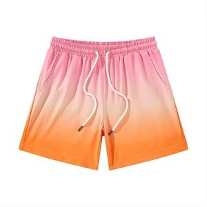 Shorts pour hommes style décontracté urbain, coupe classique, respirant, 100 % polyester, léger, écologique, séchage rapide, fermeture à cordon de serrage - Product Image 1