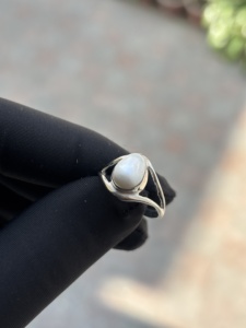 Handmade Hot Sale Bold Classic <b>925</b> Sterling <b>Silver</b> Oval Pearl Gemstone <b>Ring</b> For Men's Fashion Parties <b>Rings</b> Wholesale - Product Image 2