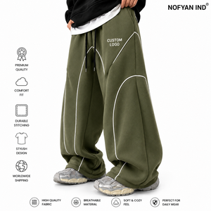 OEM ODM Oversized <b>Baggy</b> Sweatpants Wholesale Manufacturer Premium Cotton Wide Leg <b>Joggers</b> Supplier Manufacturer - Product Image 1