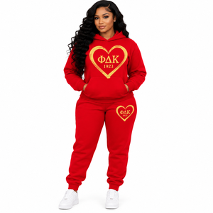 Conjunto Deportivo PDK para Mujer, Dos Piezas, Sudadera y Pantalones Deportivos con Cintura Elástica, Corte Holgado, para Uso Diario - Product Image 1