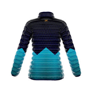 Veste matelassée à fermeture éclair personnalisée avec impression numérique, tissu en toile imperméable, respirant, coupe-vent, séchage rapide - Product Image 2