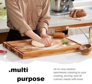 Tabla de Cortar de Madera Rústica Moderna de la India para Hogares Elegantes con Acabado Liso y Construcción Resistente a Precio de Mayoreo - Product Image 2