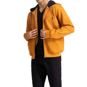Veste polaire décontractée avec fermeture éclair intégrale raglan, couleur unie, manches longues, vêtements d'hiver pour hommes, sweats à capuche - Product Image 4