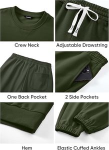 Conjunto Deportivo Premium con Sudadera con Capucha y Pantalones Jogger, Ropa Deportiva con Logotipo Personalizado, Conjunto Deportivo para Hombre, Conjunto Deportivo de Felpa Gruesa - Product Image 2