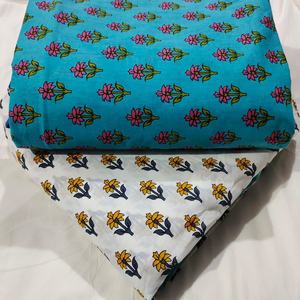 Tissu en coton 100% respirant, imprimé à la main, artisanal, héritage traditionnel de Jaipur, respectueux de l'environnement, imprimé au bloc - Product Image 1