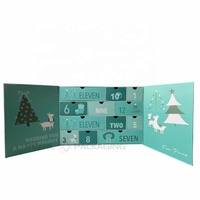 Boîte de calendrier de l'avent en carton rigide écologique de haute qualité avec 12 tiroirs, aimant, chaussettes, boîte cadeau de Noël, compte à rebours du Nouvel An