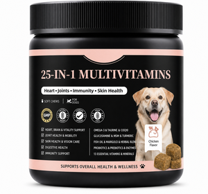 Premium Multivitamin Chews for Dogs and Cats Natural Pet Supplements Daily Vitamins for Immune Joint Skin Coat Digestive Support - Product Image 1