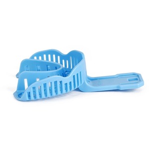 Bandejas de Impresión Dental de Plástico Transparente Azul, para Molde de Boca Completa o Parcial, Tamaños S, M, L, Desechables, Herramientas Dentales - Product Image 4