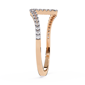 แหวนเพชรทรงกลมมินิมอลคลาสสิกสำหรับผู้หญิง ทองคำแท้ 14k เหมาะสำหรับเป็นของขวัญ งานหมั้น วันครบรอบแต่งงาน - Product Image 4