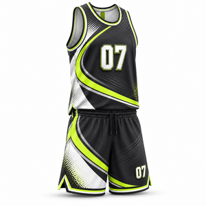 Ensemble de maillot et short de basket-ball personnalisés, uniforme de basket-ball sublimé pour les jeunes et les adultes, vente en gros - Product Image 3