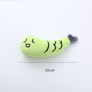 ของเล่นแมวแบบขายส่ง ตุ๊กตาปลาสีเขียว สีส้ม สีขาว น่ารัก ตลก บีบได้ มีแคทนิป ช่วยขัดฟัน รับทำโลโก้ตามสั่ง - Product Image 5