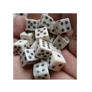 Square Shape White Color <b>Gaming</b> Dice 20mm Natural Crafts High On Demand Resin Dice Affordable Price - Product Image 1