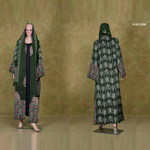 Abaya de Algodón Transpirable con Frente Abierto, Prenda Exterior Islámica Modesta para Uso Diario, Oficina y Oración, Disponible para Exportación - Product Image 5