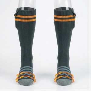 Thermal <b>Knee</b> <b>High</b> <b>Socks</b> Striped Design Thick Knitted Warm Winter Hiking <b>Socks</b> for Adults - Product Image 1