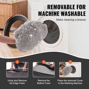 Cama Ortopédica Gigante para Perros de 72 x 48 x 10 Pulgadas, con Funda Lavable de Terciopelo PV, Ideal para Humanos y sus Compañeros Caninos - Product Image 5