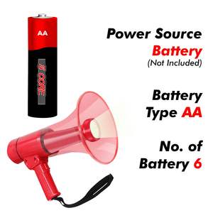 50W Compact Portable Rechargeable PA Haut-Parleur Étanche Mégaphone Volume Réglable Sirène D'alarme pour Intérieur Extérieur Utilisation HW - Product Image 5