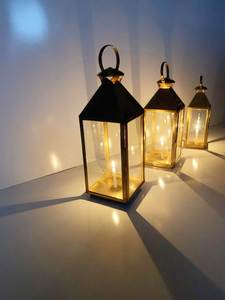 Stainless Steel Customized Decorative Outdoor Indoor, Metal <b>Candle</b> <b>Lanterns</b> Farmhouse Floor & Hanging <b>Lanterns</b> for Event Decor - Product Image 1