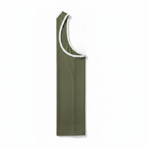High Quality Factory Wholesale Gym Tank Top <b>Men</b> Blank Black White Gray <b>Singlets</b> <b>Men</b> Ribbed Polyester Tank Tops - Product Image 5