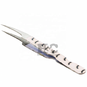 Nouvelles pinces à cils design imprimées sur papier, pinces à extensions de cils en vison durables, vente chaude, pinces à cils avec logo personnalisé - Product Image 1