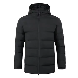 Low MOQ Customized Logo Waterproof Stylish Zipper Green Factory Manufacturing <b>Cheap</b> Price Casual Fashion Winter Bubble <b>Jackets</b> - Product Image 2