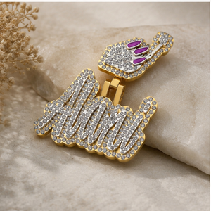 สร้อยคอเงินแท้ 925 ประดับเพชรโมอิสซาไนต์ VVS แบบ Iced Out สลักชื่อได้ตามต้องการ สำหรับผู้หญิง สไตล์ฮิปฮอป เหมาะสำหรับงานพรอม งานปาร์ตี้ ของขวัญเครื่องประดับชั้นดี - Product Image 3