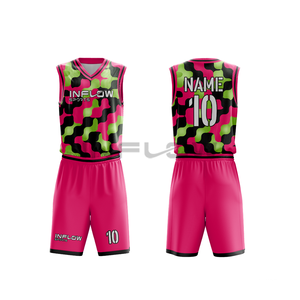 Uniformes de basket-ball sur mesure de haute qualité en gros, sublimation, jersey 100% polyester - Product Image 3