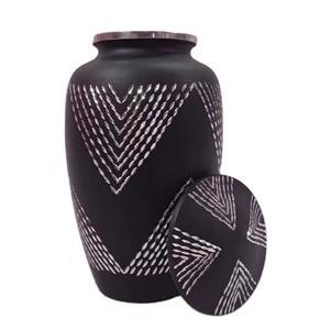 Urna Funeraria de Metal Clásica con Alas Grabadas, para Cenizas de Adultos, Estilo Americano/Europeo - Product Image 4