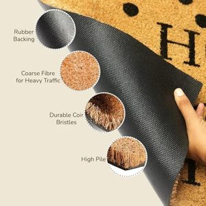 Alfombra de Entrada Personalizada con Diseño Oriental, de Polipropileno Antideslizante, Extra Gruesa, para Uso en Oficinas - Product Image 3