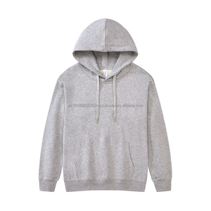 Sweat à capuche et sweat-shirt pour femme en éponge française 100% coton épais uni de haute qualité avec logo imprimé personnalisé - Product Image 6