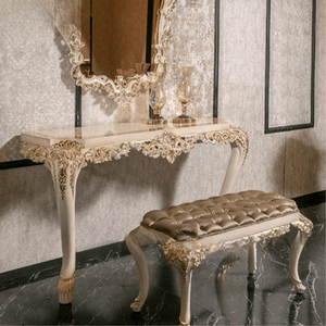 High End Classic Mahogany Wood Wardrobe Ivory <b>Mirror</b> <b>Panel</b> Gold Detail Closet Luxury Bedroom Furniture Customized OEM - Product Image 5