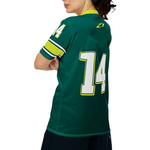 Maillot de football américain en mesh respirant unisexe à col en V, kit d'entraînement personnalisable par sublimation avec nom d'équipe, design uni sur mesure - Product Image 4