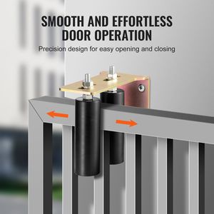 Kit de Puerta Corredera Resistente con 6 Rodillos, Soporte en L Universal Ajustable, Rodillos para Puertas y Ventanas - Product Image 5